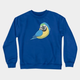 Cute fluffy blue & yellow macaw Crewneck Sweatshirt